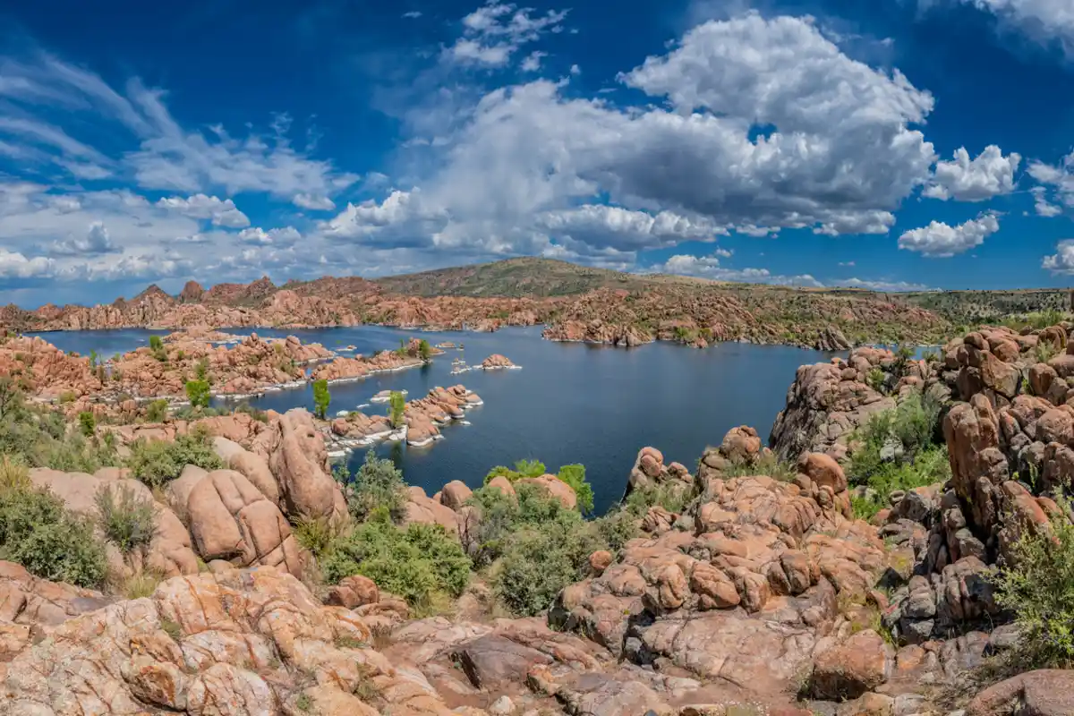 View of historic downtown Prescott Arizona, home to Alta Vista Senior Living community